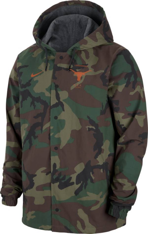 Nike Men's Texas Longhorns Camo Military Appreciation Lightweight Jacket