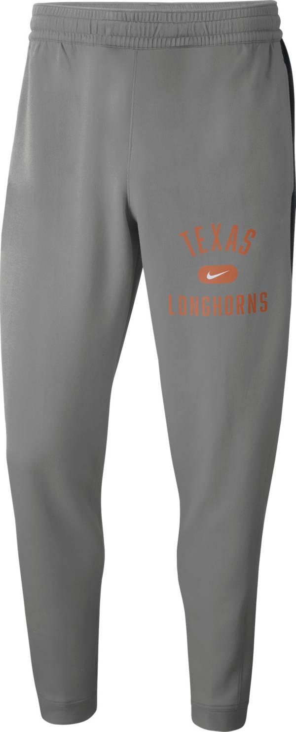 Nike Men's Texas Longhorns Grey Spotlight Basketball Pants