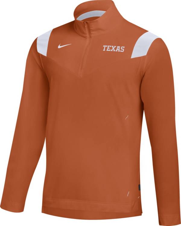 Nike Men's Texas Longhorns Burnt Orange Football Sideline Coach Lightweight Jacket