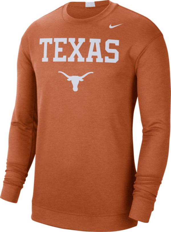 Nike Men's Texas Longhorns Burnt Orange Spotlight Basketball Long Sleeve T-Shirt