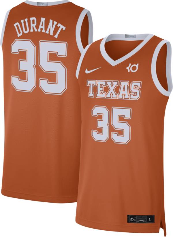 Nike Men's Texas Longhorns Kevin Durant #35 Burnt Orange Limited Basketball Jersey