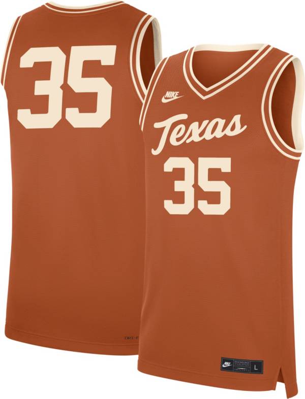 Nike Men's Texas Longhorns Burnt Orange #35 Replica Basketball Jersey