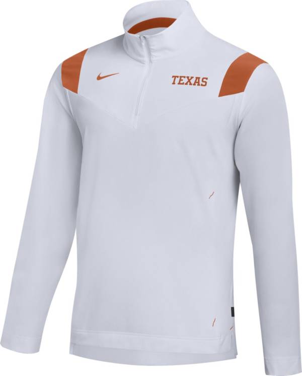 Nike Men's Texas Longhorns Football Sideline Coach Lightweight White Jacket