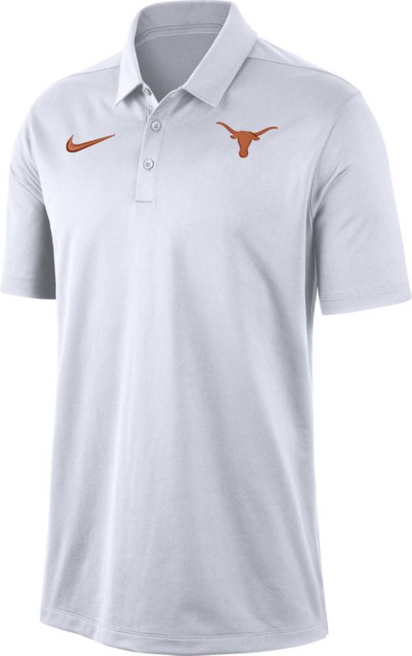 Nike Men's Texas Longhorns Dri-FIT Franchise White Polo product image