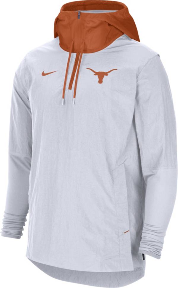 Nike Men's Texas Longhorns Football Sideline Player Lightweight White Jacket