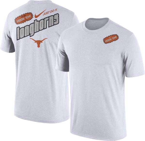 Nike Men's Texas Longhorns White Max90 Oversized Just Do It Seasonal T-Shirt