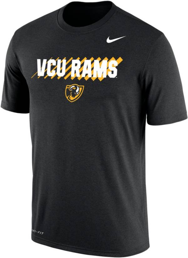 Nike Men's VCU Rams Dri-FIT Cotton Black T-Shirt