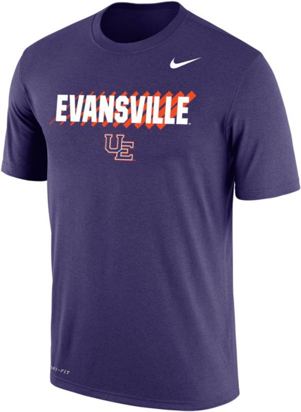 Nike Men's Evansville Purple Aces Purple Dri-FIT Cotton T-Shirt