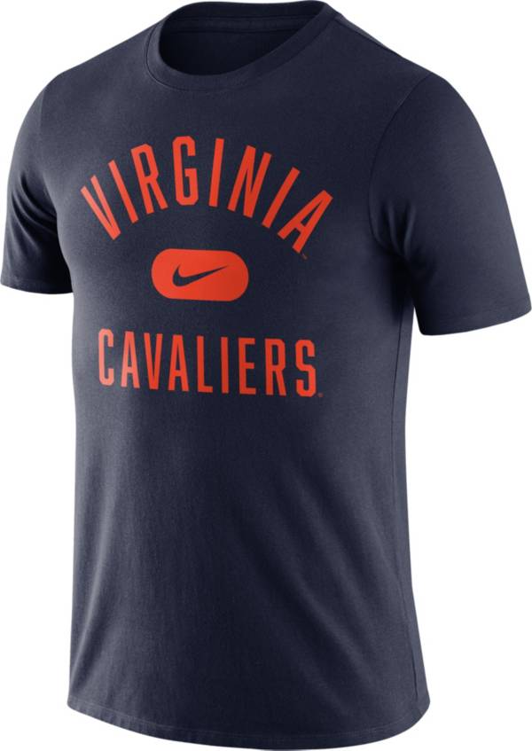 Nike Men's Virginia Cavaliers Blue Basketball Team Arch T-Shirt product image