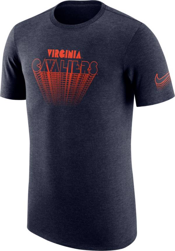 Nike Men's Virginia Cavaliers Blue Tri-Blend T-Shirt