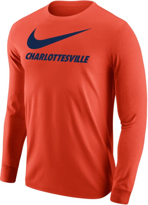 Nike Men's Charlottesville Orange City Long Sleeve T-Shirt