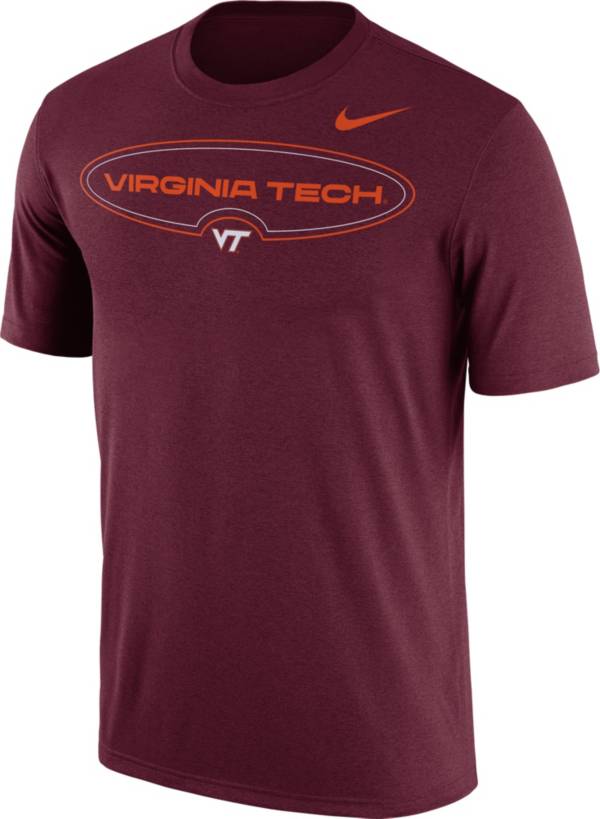 Nike Men's Virginia Tech Hokies Maroon Legend Wordmark T-Shirt