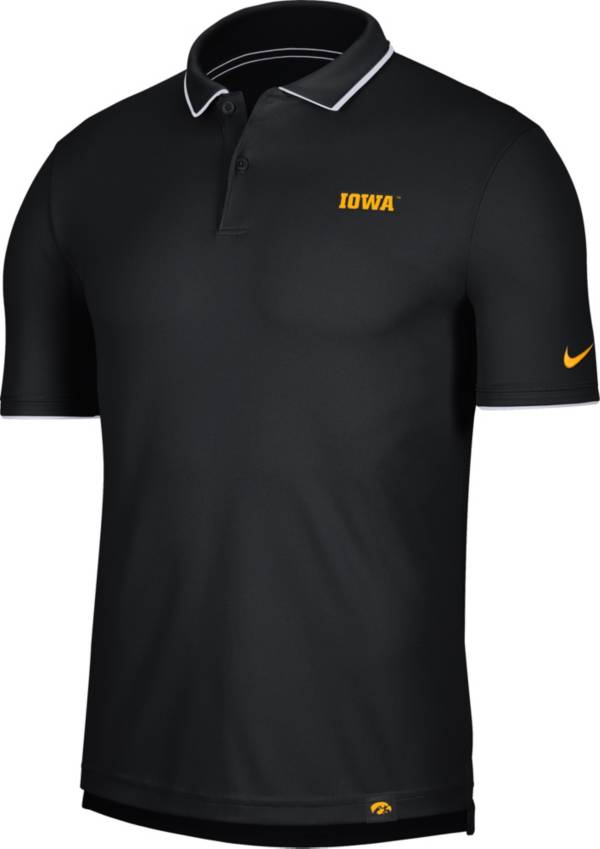 Nike Men's Iowa Hawkeyes Dri-FIT UV Black Polo product image