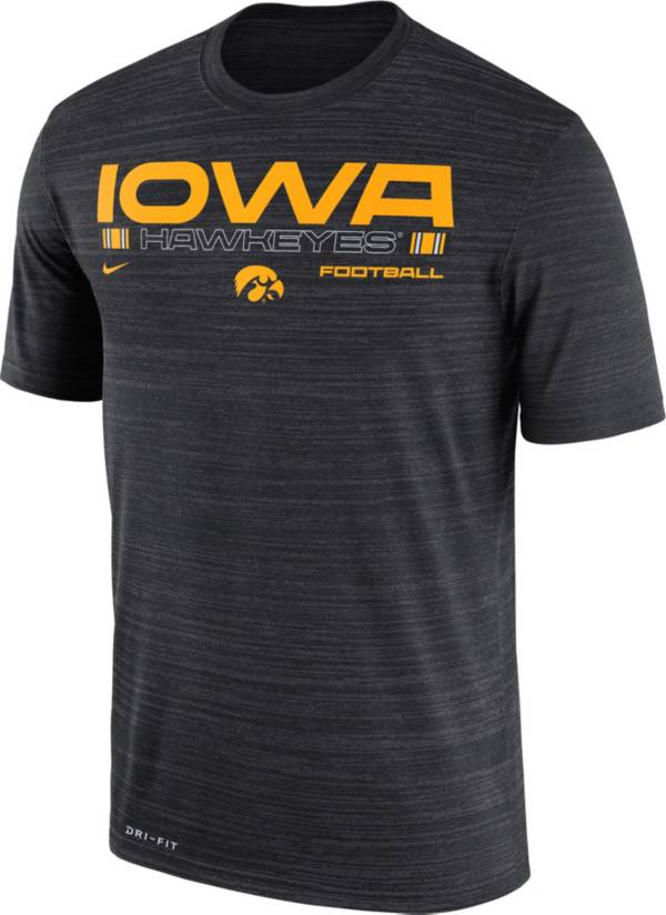 Nike Men's Iowa Hawkeyes Velocity Legend Football Black T-Shirt product image