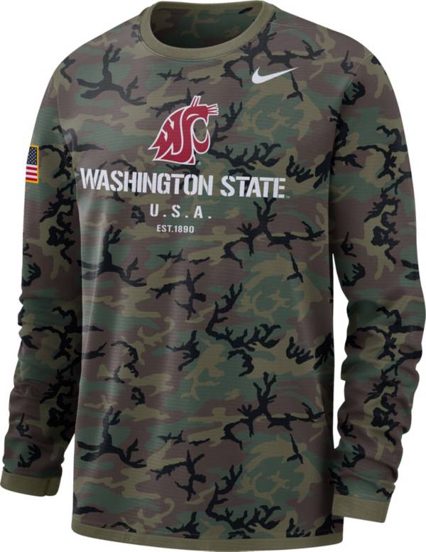 Nike Men's Washington State Cougars Camo Military Appreciation Long Sleeve T-Shirt