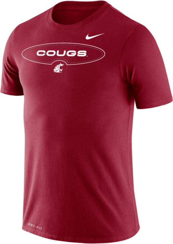 Nike Men's Washington State Cougars Crimson Dri-FIT Legend Wordmark T-Shirt