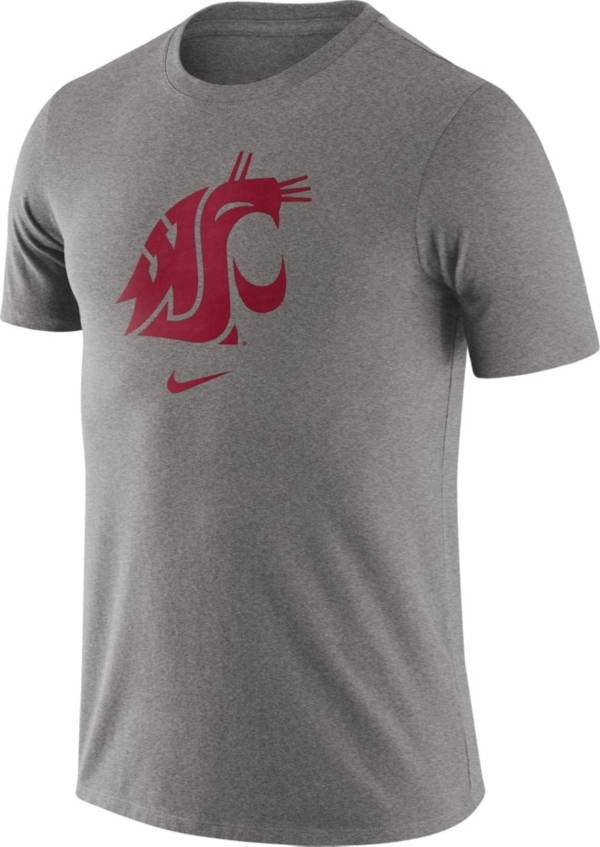 Nike Men's Washington State Cougars Grey Essential Logo T-Shirt