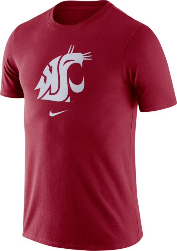 Nike Men's Washington State Cougars Crimson Essential Logo T-Shirt