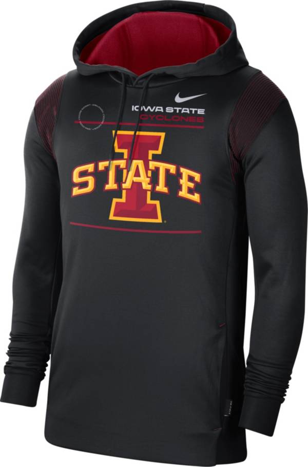 Nike Men's Iowa State Cyclones Therma Performance Pullover Black Hoodie