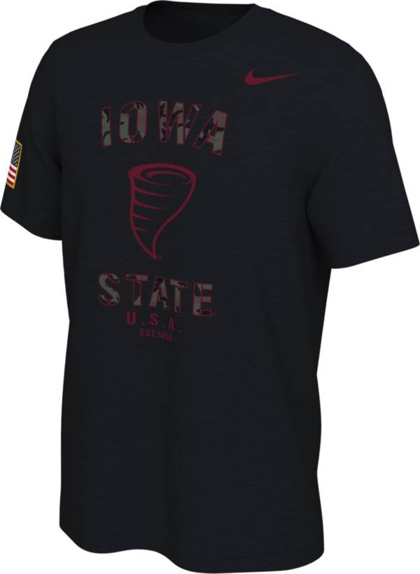 Nike Men's Iowa State Cyclones Veterans Day Black T-Shirt