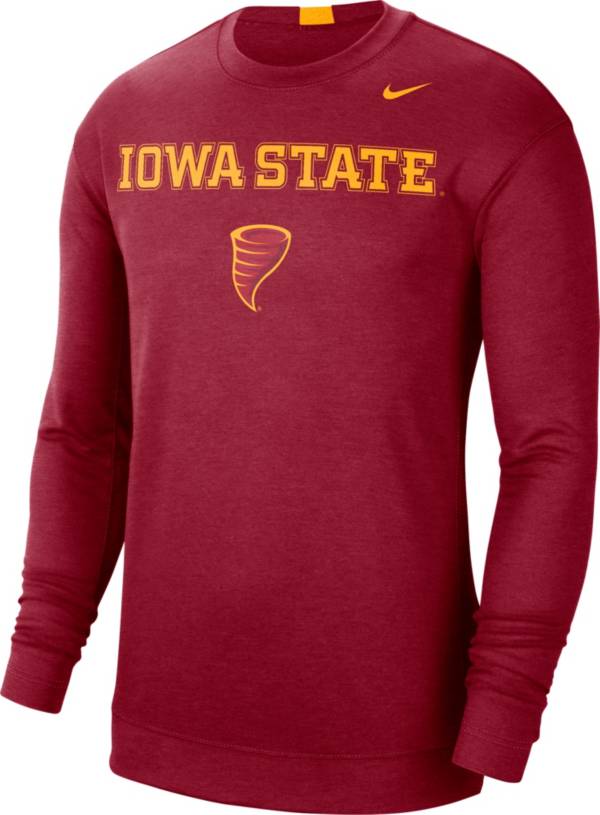 Nike Men's Iowa State Cyclones Cardinal Spotlight Basketball Long Sleeve T-Shirt