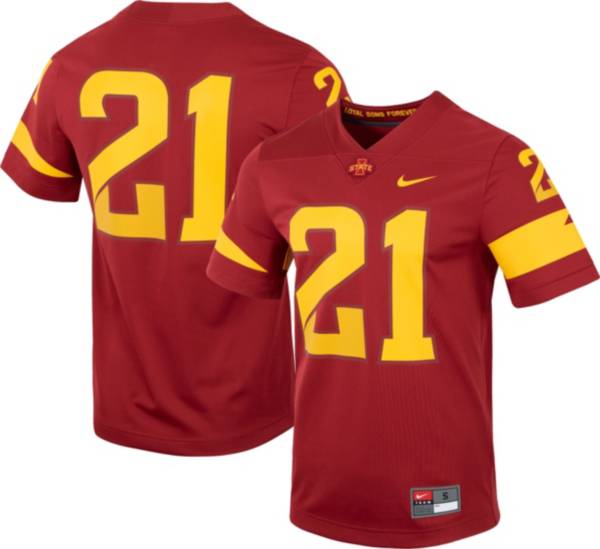 Nike Men's Iowa State Cyclones #21 Cardinal Game Vapor Untouchable Football Jersey