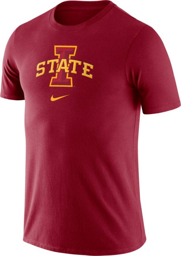 Nike Men's Iowa State Cyclones Cardinal Essential Logo T-Shirt