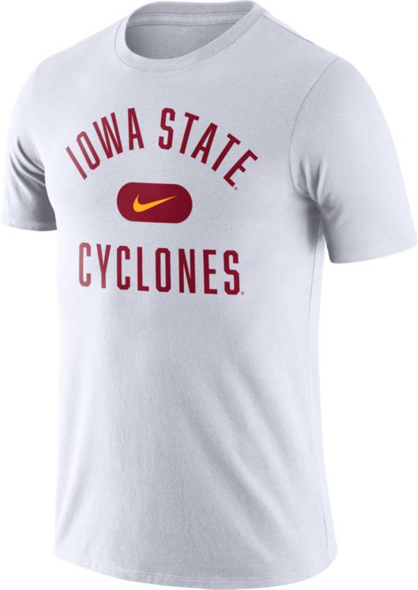 Nike Men's Iowa State Cyclones Basketball Team Arch White T-Shirt