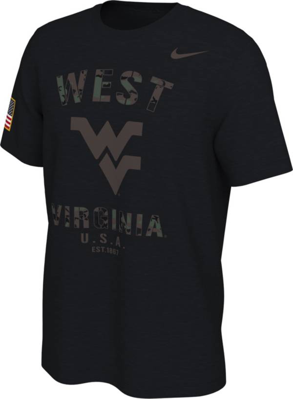 Nike Men's West Virginia Mountaineers Veterans Day Black T-Shirt