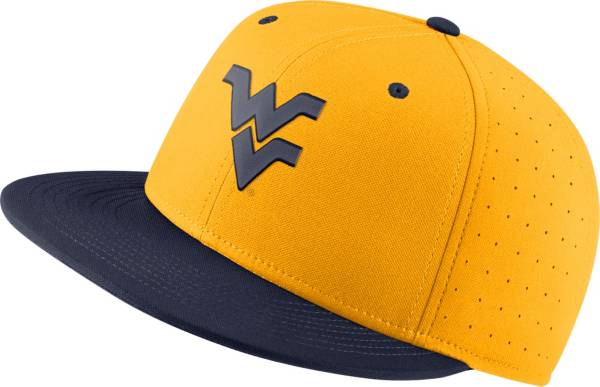 Nike Men's West Virginia Mountaineers Gold AeroBill Fitted Hat