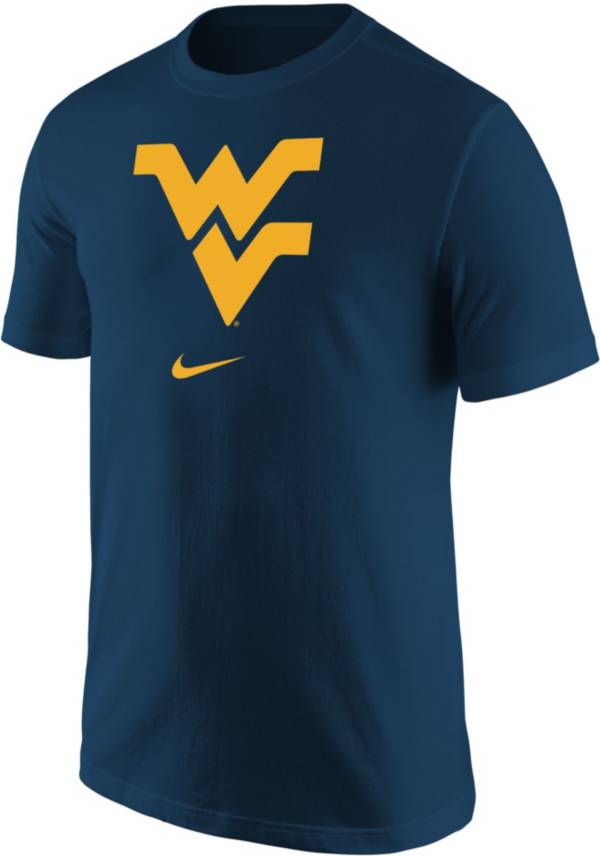 Nike Men's West Virginia Mountaineers Blue Core Cotton Logo T-Shirt