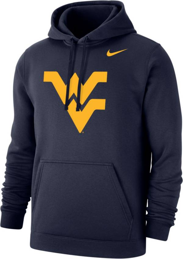 Nike Men's West Virginia Mountaineers Blue Club Fleece Pullover Hoodie