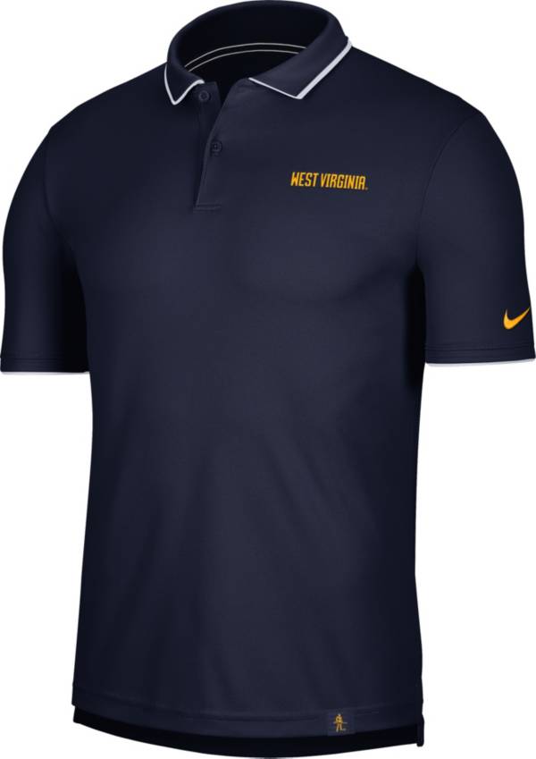Nike Men's West Virginia Mountaineers Blue Dri-FIT UV Polo product image