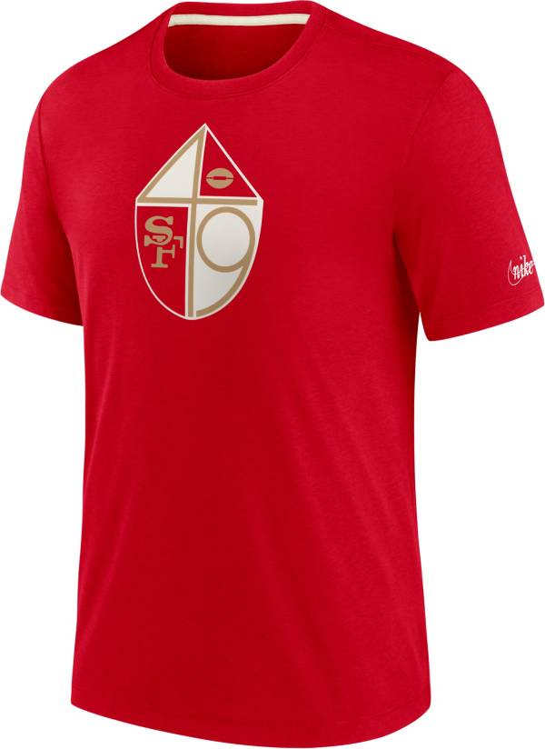 Nike Men's San Francisco 49ers Historic Tri-Blend Red T-Shirt