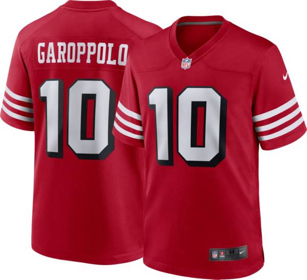 Nike Men's San Francisco 49ers Jimmy Garoppolo #10 Alternate Red Game Jersey