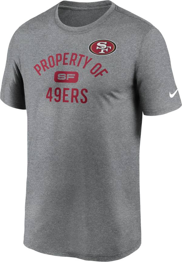 Nike Men's San Francisco 49ers Legend 'Property Of' Grey T-Shirt