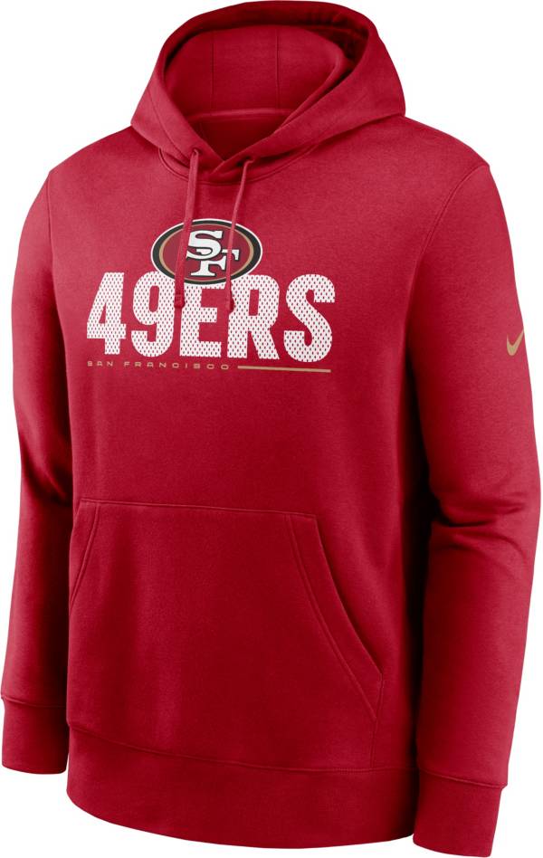 Nike Men's San Francisco 49ers Impact Club Red Hoodie