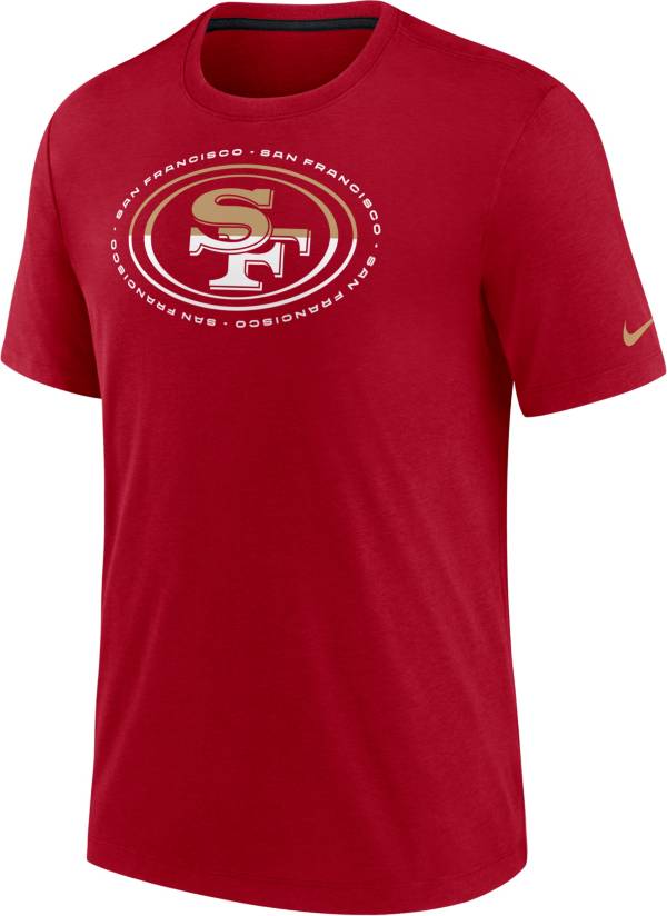 Nike Men's San Francisco 49ers Impact Tri-Blend Red T-Shirt