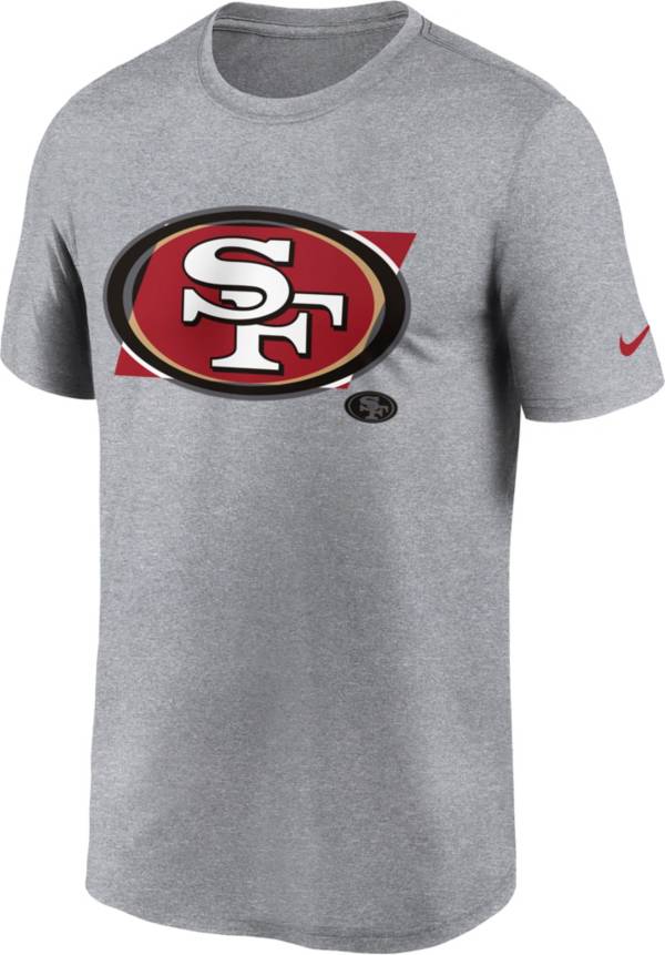 Nike Men's San Francisco 49ers Tonal Logo Legend Grey T-Shirt