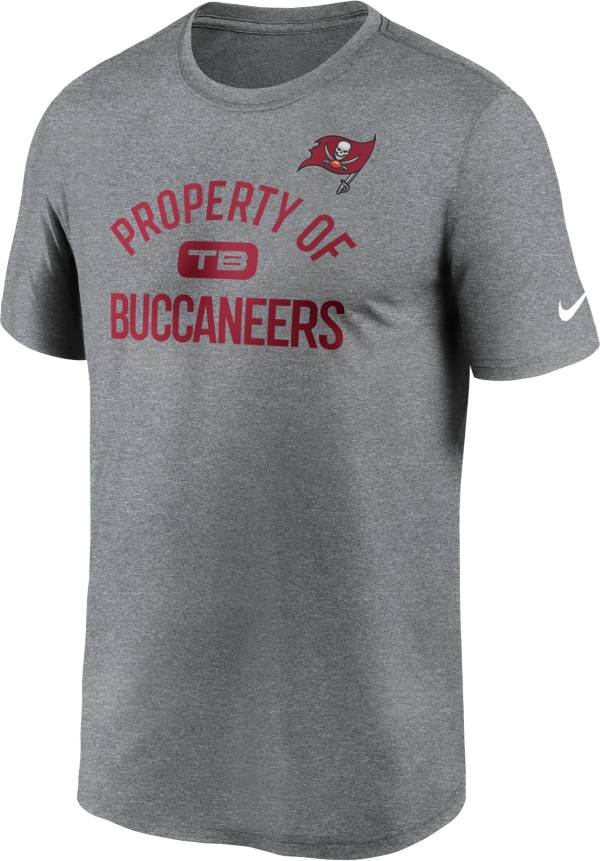 Nike Men's Tampa Bay Buccaneers Legend 'Property Of' Grey T-Shirt