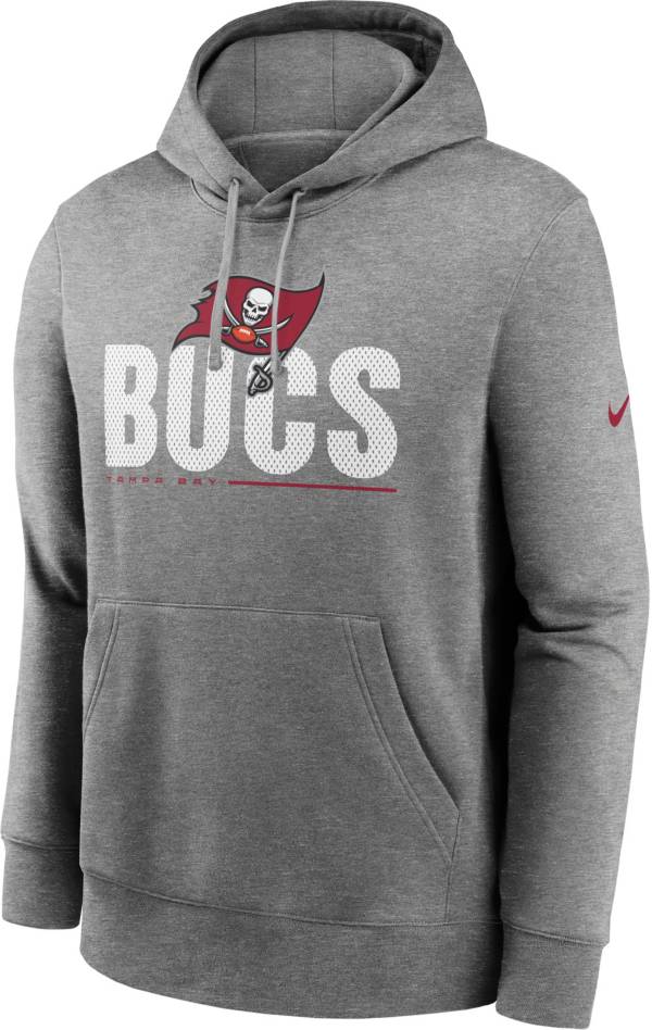 Nike Men's Tampa Bay Buccaneers Impact Club Grey Hoodie
