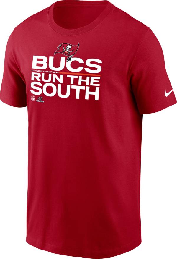 Nike Men's Tampa Bay Buccaneers 2021 Run the NFC South Division Champions Red T-Shirt