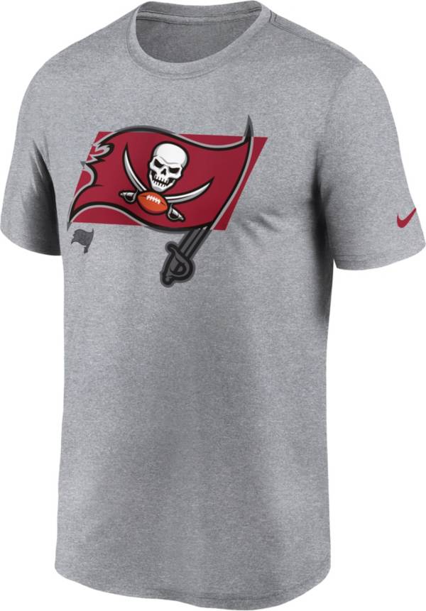 Nike Men's Tampa Bay Buccaneers Tonal Logo Legend Grey T-Shirt