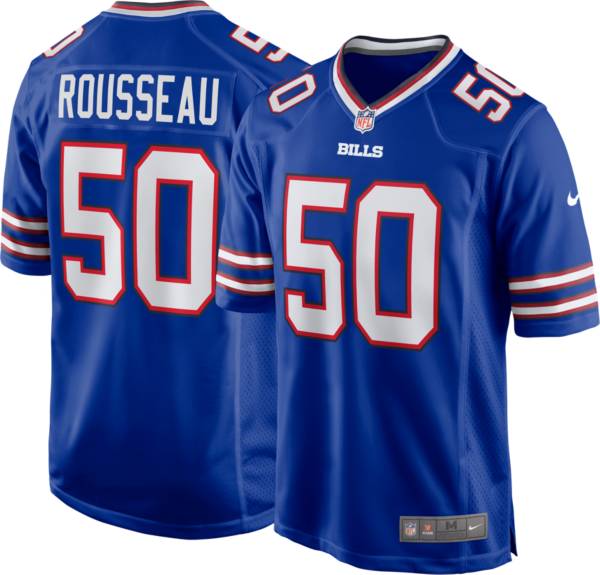 Nike Men's Buffalo Bills Gregory Rousseau #50 Royal Game Jersey