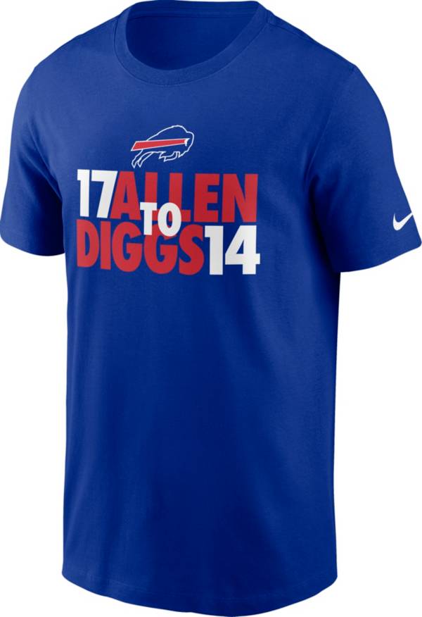 Nike Men's Buffalo Bills Allen to Diggs Royal T-Shirt