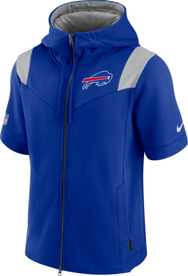 Nike Men's Buffalo Bills Sideline Showout Full-Zip Short-Sleeve Hoodie