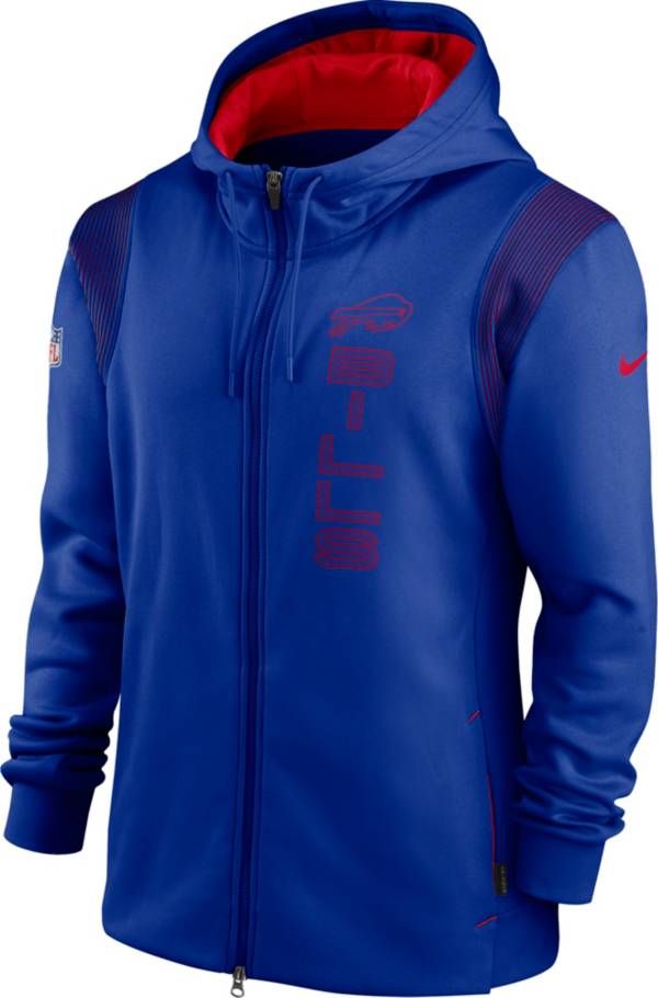 Nike Men's Buffalo Bills Sideline Therma-FIT Full-Zip Royal Hoodie