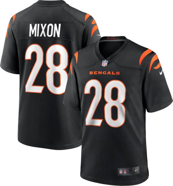 Nike Men's Cincinnati Bengals Joe Mixon #28 Black Game Jersey