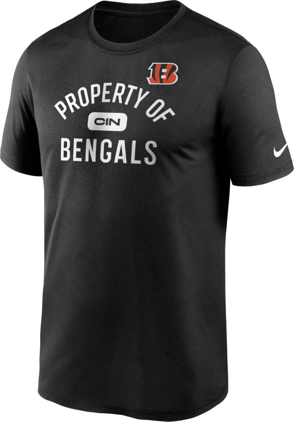 Nike Men's Cincinnati Bengals Legend 'Property Of' Black T-Shirt