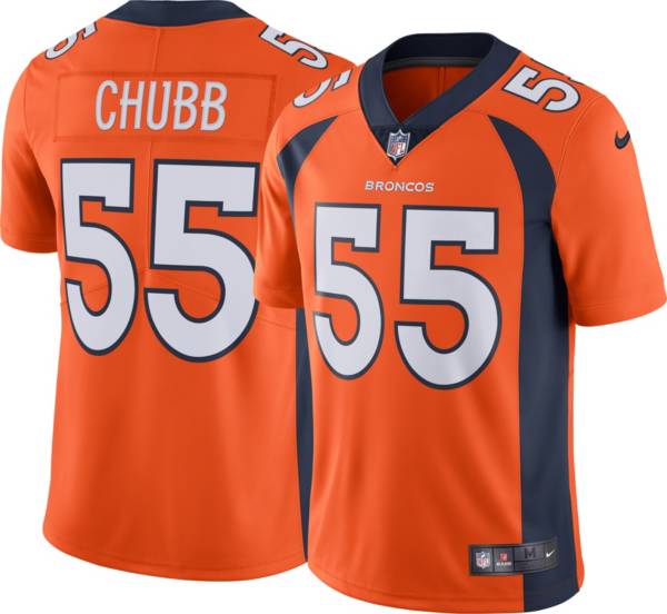 Nike Men's Denver Broncos Bradley Chubb #55 Orange Limited Jersey